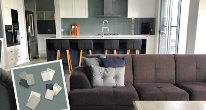 Lisa's colour selections for her acreage home
