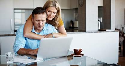 Couple exploring their MyChoice Home Loans options