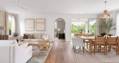 two storey home design valiente three living/dining at menangle park