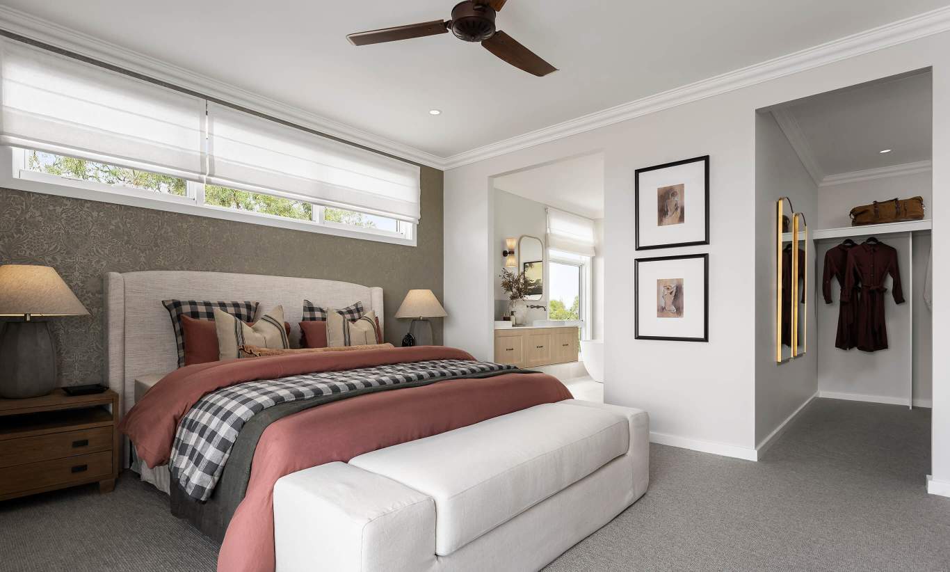 single storey home design riviera manor master suite googong