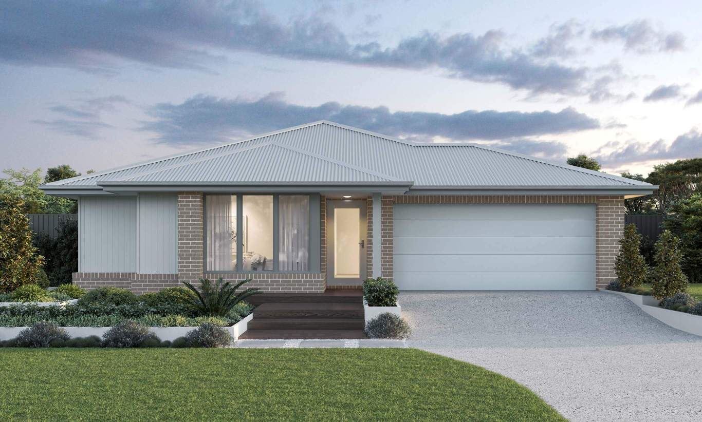 single storey home design amalfi everyday savannah facade