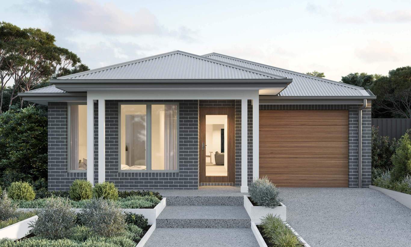 single storey home design everyday camelle highland facade