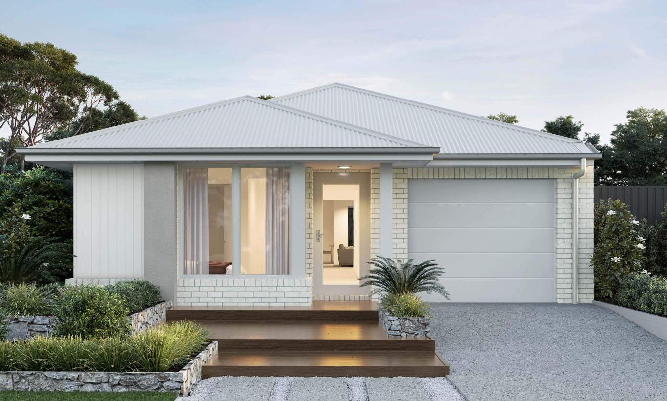 single storey home design everyday camelle savannah facade