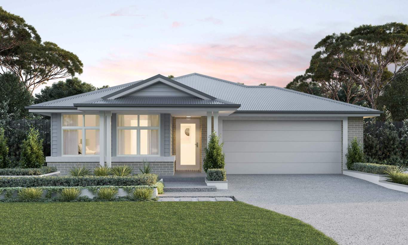 single storey home design everyday DeLorean northport facade