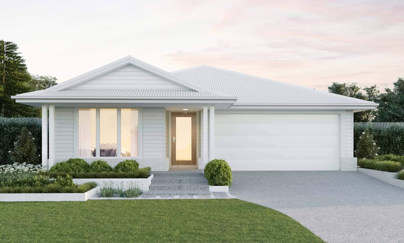 single storey home design everyday delorean seaspray facade