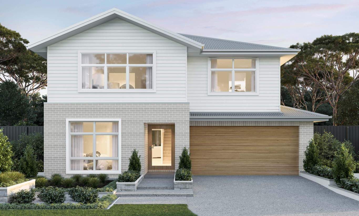 two storey home design everyday enzo beachside facade