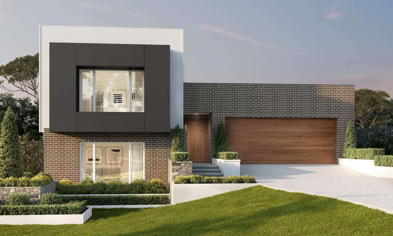 split level home design hamersley luxe facade