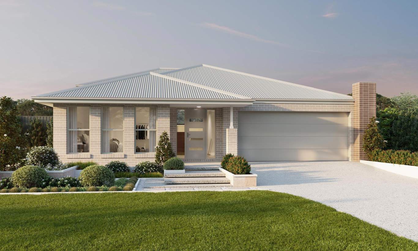 split level house design horizon with classic facade