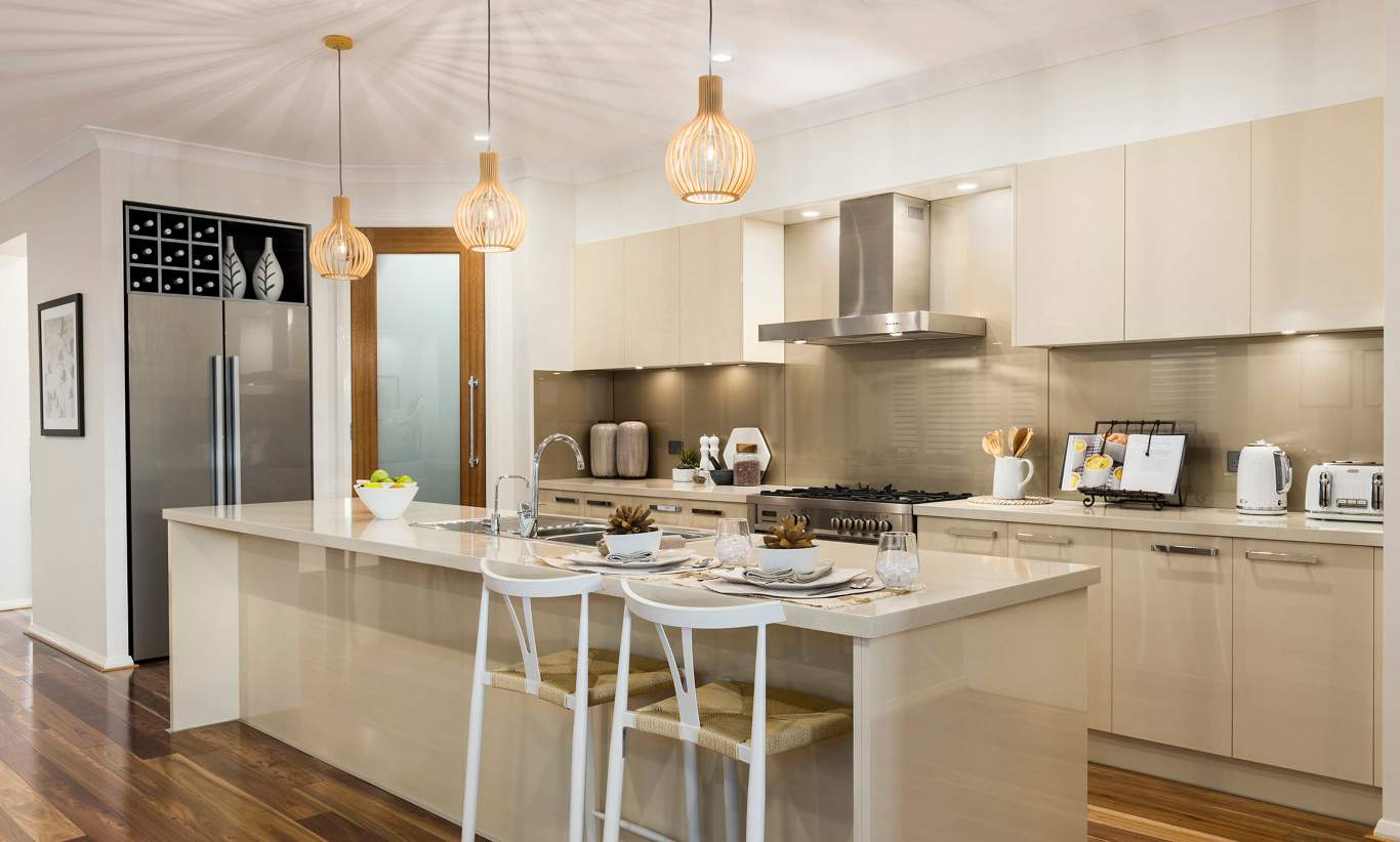 Kitchen, Monte Carlo Display Home at Home World 5 - McDonald Jones