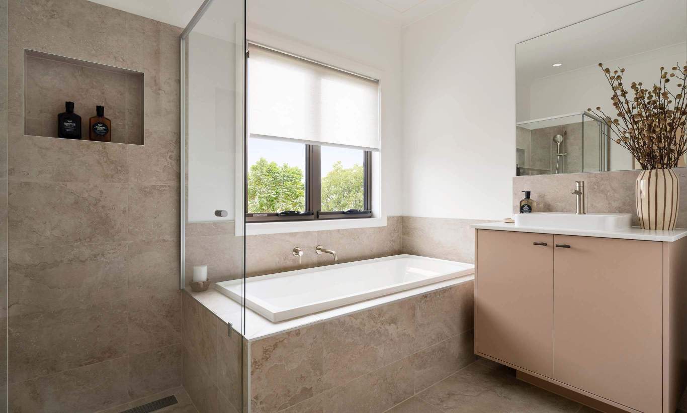 single storey home design lucia three bathroom watagan park