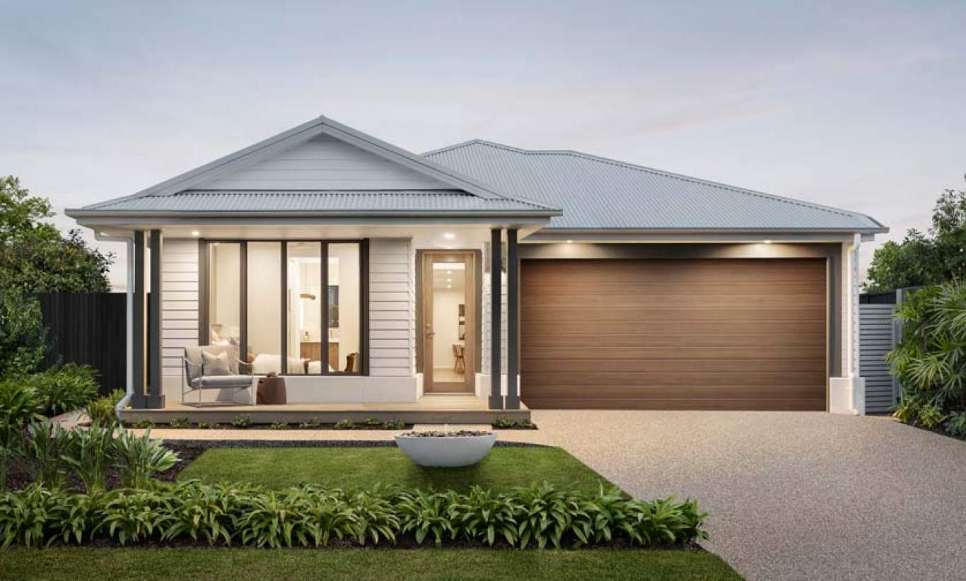 architectural new home design lucia three with seaspray facade