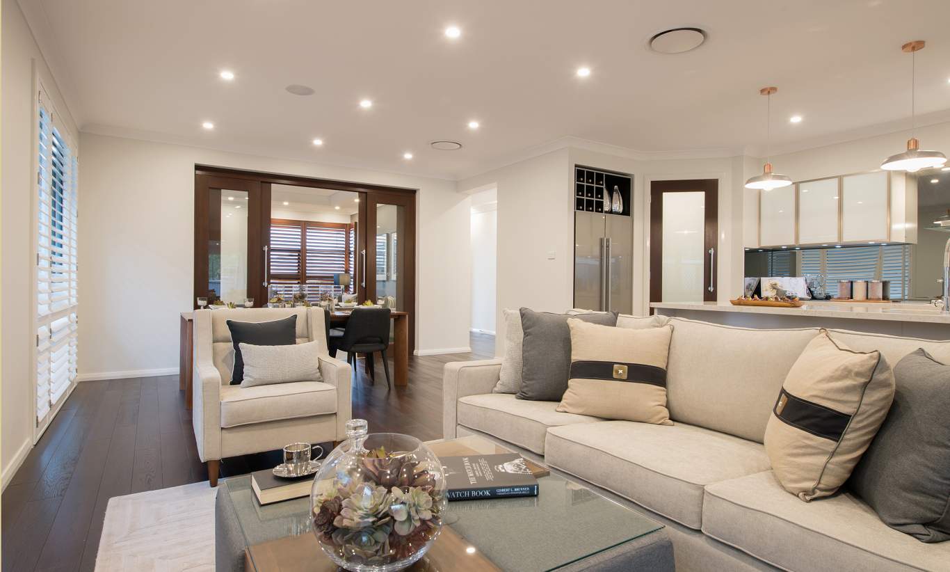 Living Room - Monte Carlo Display Home - Thornton - McDonald Jones