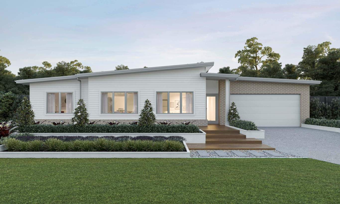 single storey home design everyday montillo alpine facade