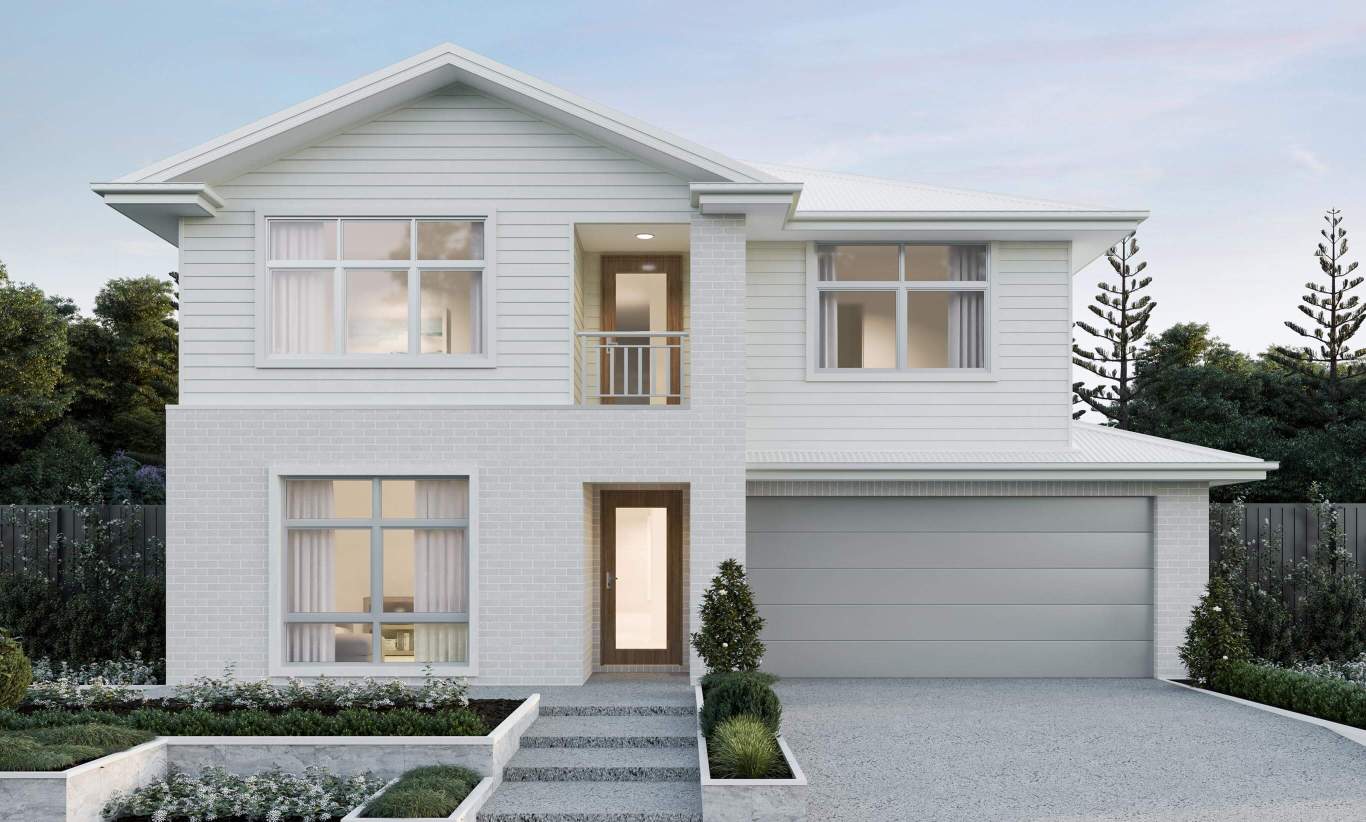 two storey home design everyday nevada beachside facade