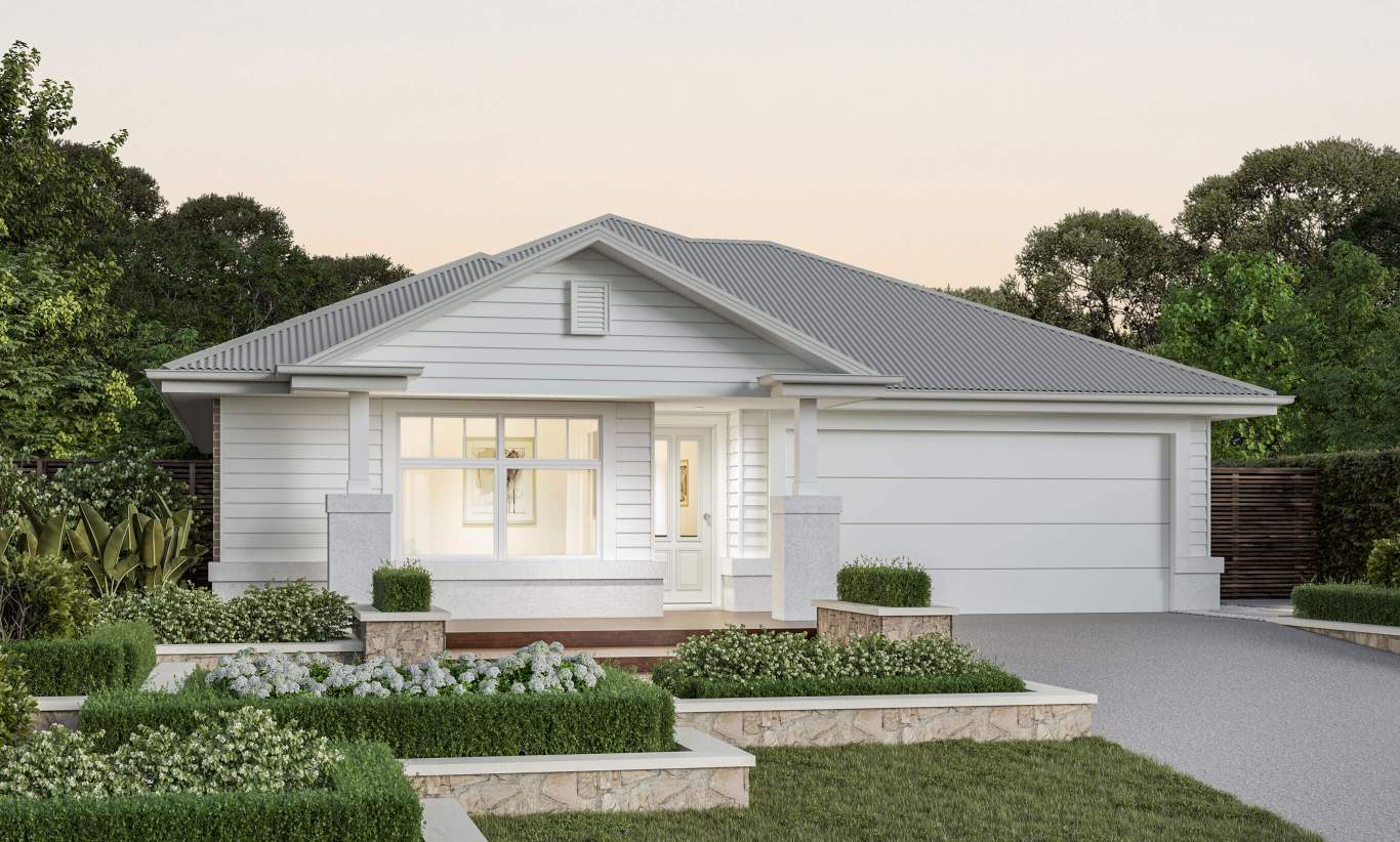 single storey house design riviera hampton facade