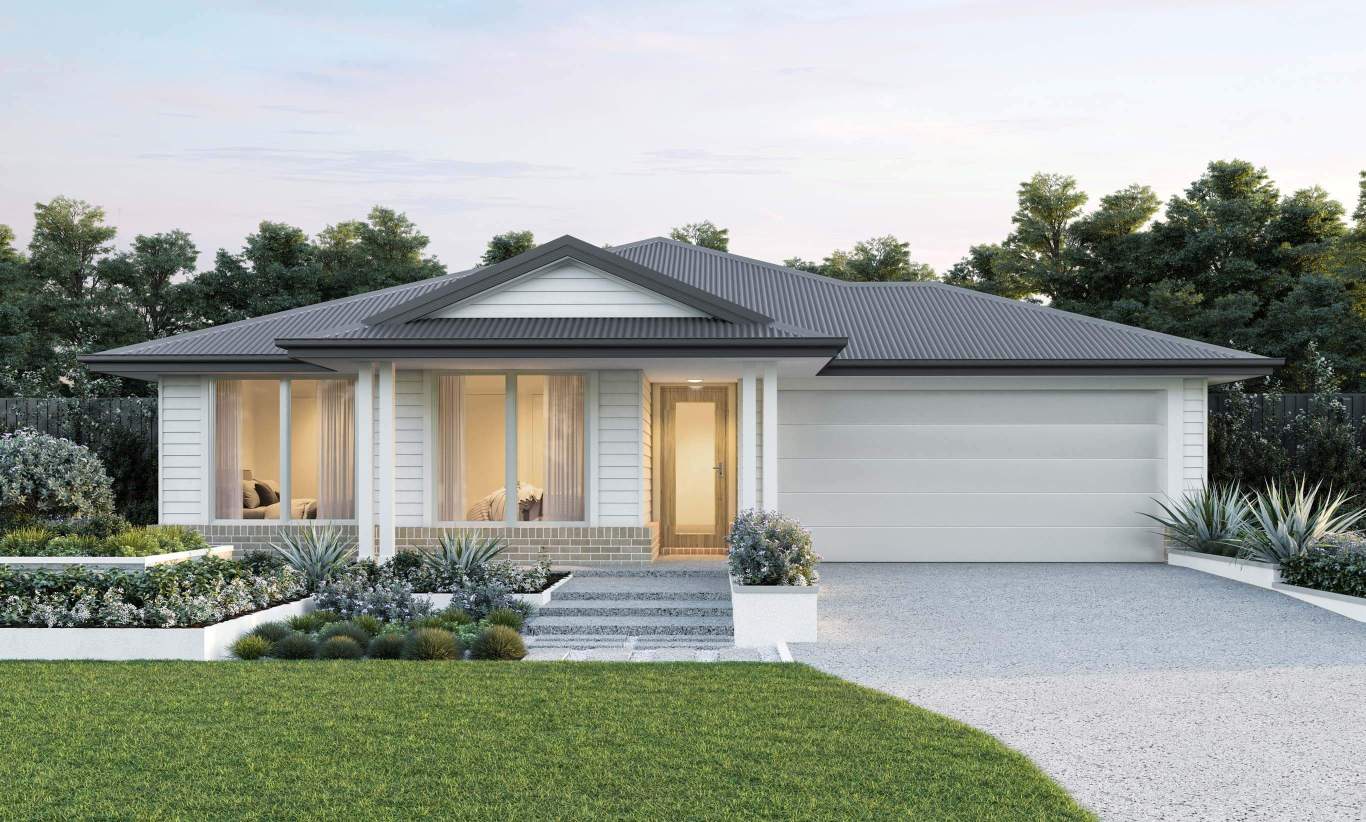 single storey home design toledo seaspray facade everyday