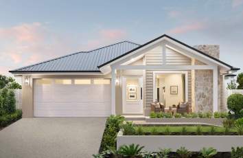 single storey home design havana grande cayman facade at watagan park
