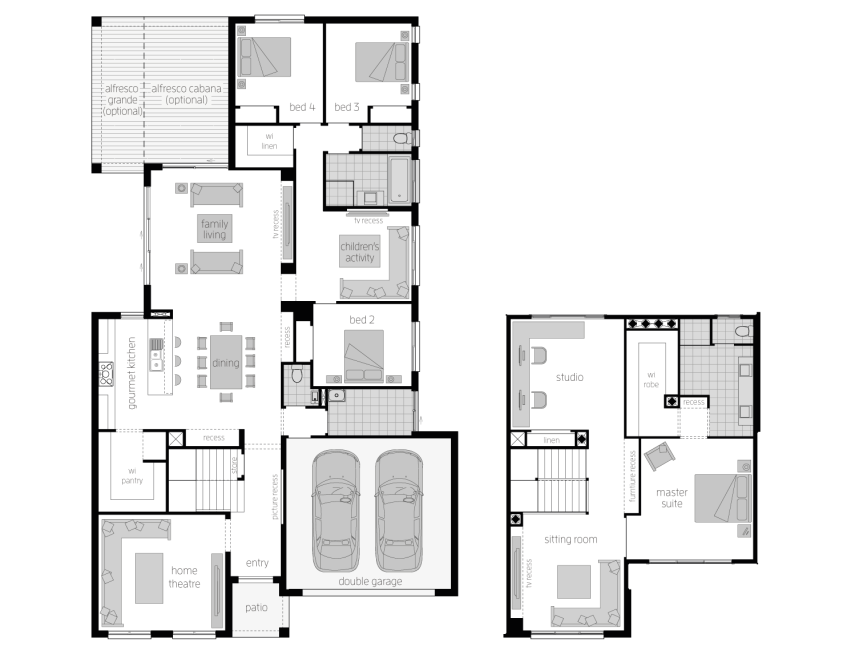 Floor Plan - Ellerston37 - Two Storey Home - McDonald Jones