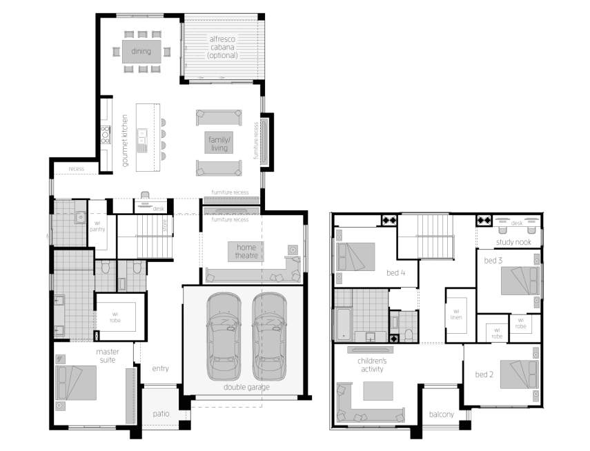 Cranbourne 36 standard floorplan