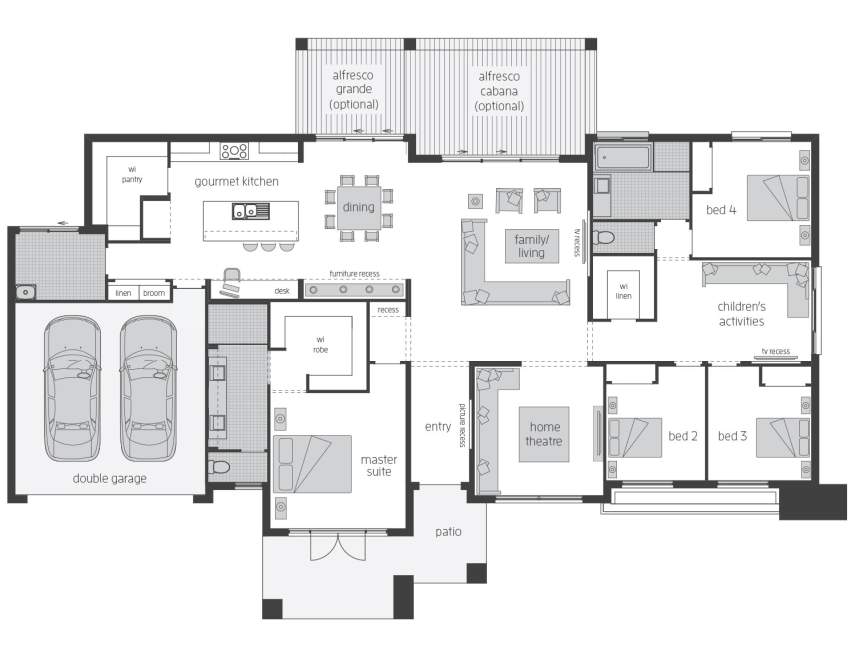 Architectural New Home Designs - Esperance Acreage Floor Plans