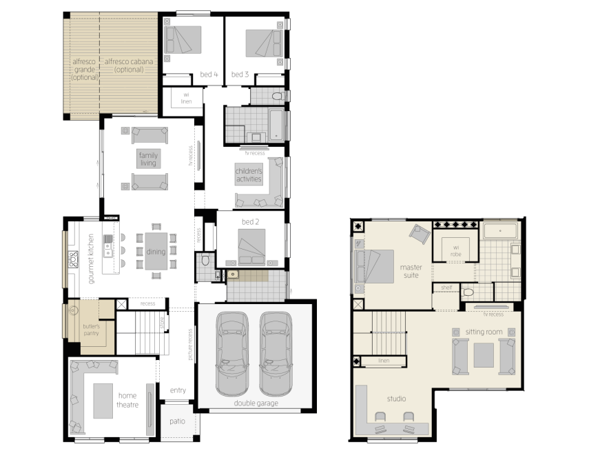 Floor Plan - Ellerston37 - Two Storey Home - McDonald Jones