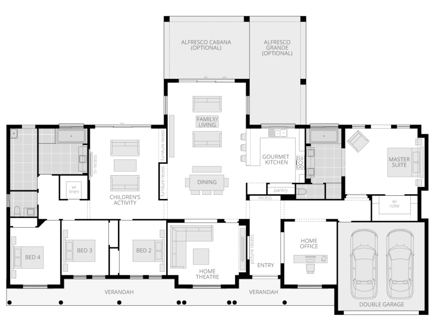 Architectural New Home Designs - Bronte Floorplan