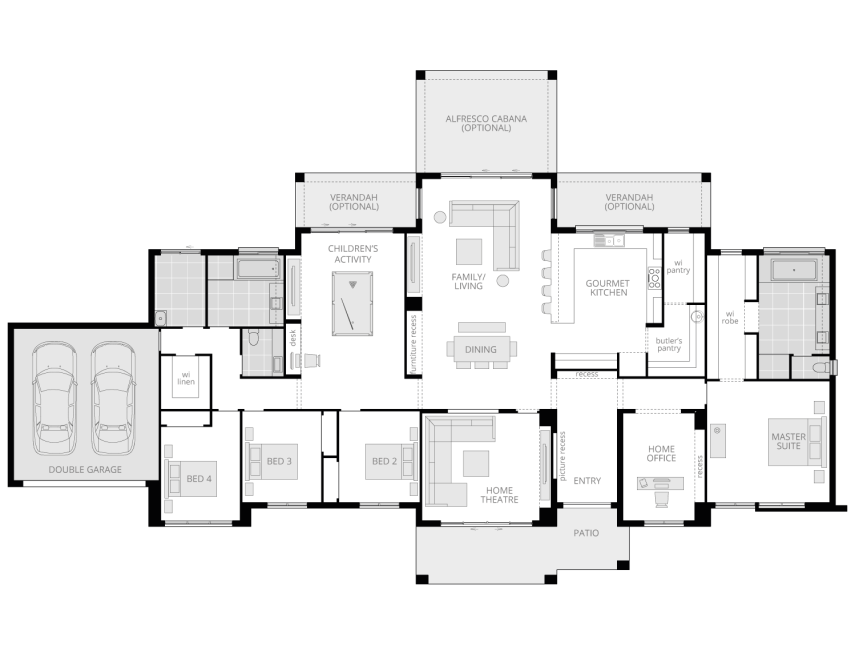 Architectural New Home Designs - Hermitage Floor plan Architectural New Home Designs - Hermitage Floor plan