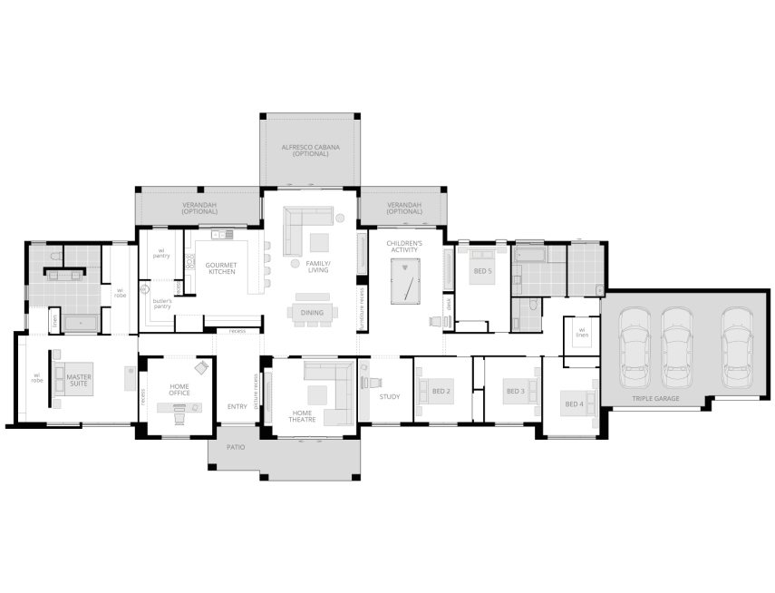 Hermitage Grande Manor Acreage home design