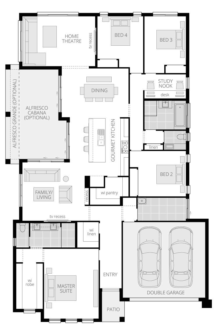 Architectural New Home Designs - Springvale Floor Plans