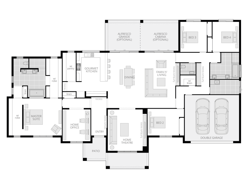 Architectural New Home Designs - Balmoral Floor plan