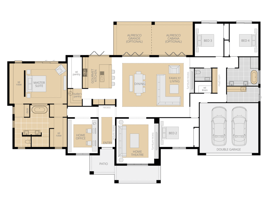 Architectural New Home Designs - Balmoral Floor plan