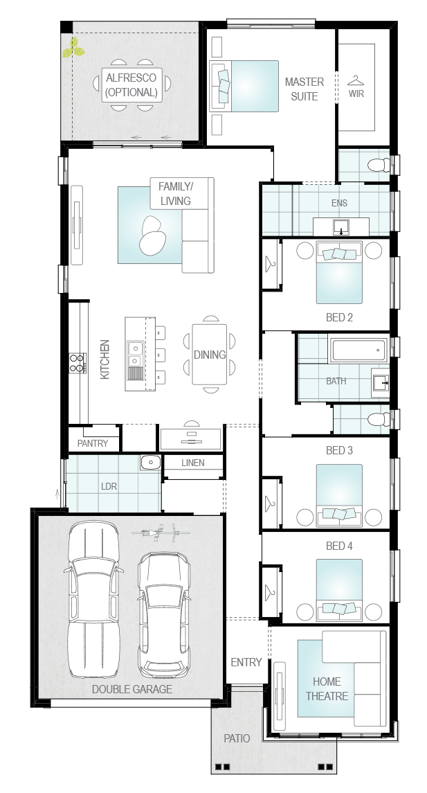 Architectural New Home Designs - Mateo One FloorPlan 