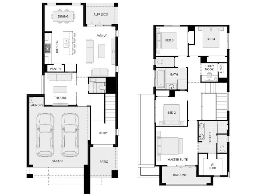 two storey hosue and land package sydney the gables stanton two lot 2010