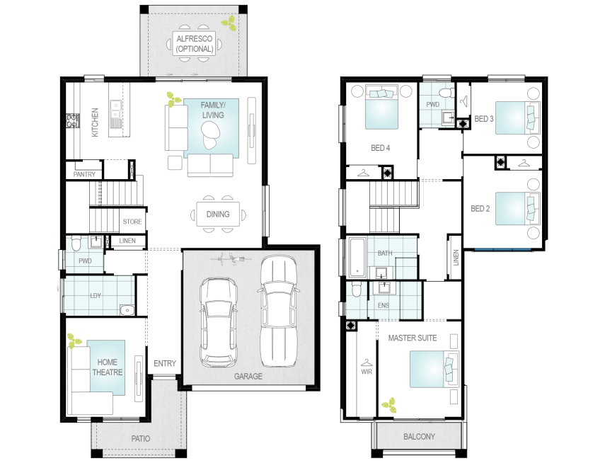 Architectural New Home Designs - Altessa One Floor Plan 