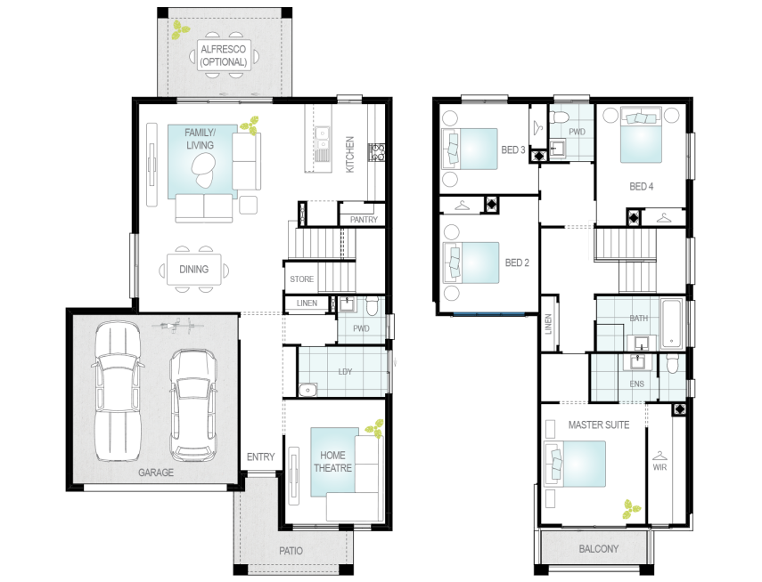 Architectural New Home Designs - Altessa One Floor Plan 