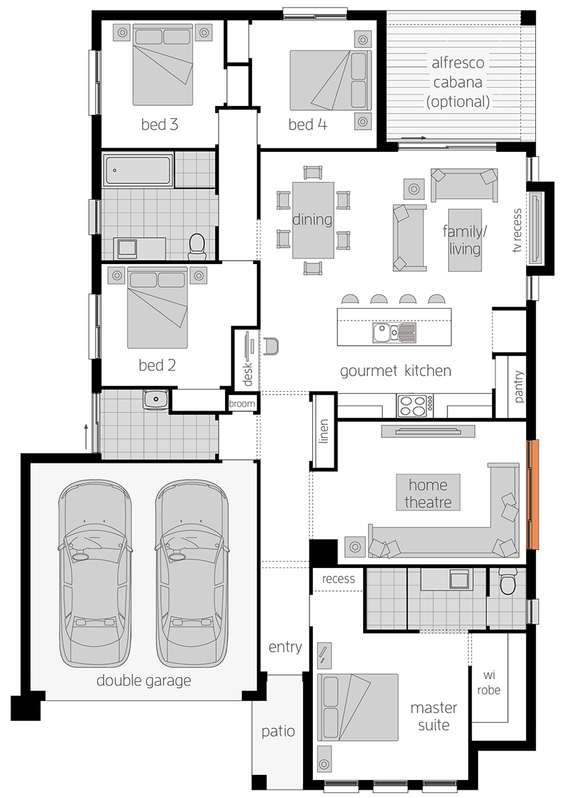 Chelsea Chelsea - Single Storey Floor Plan - McDonald Jones