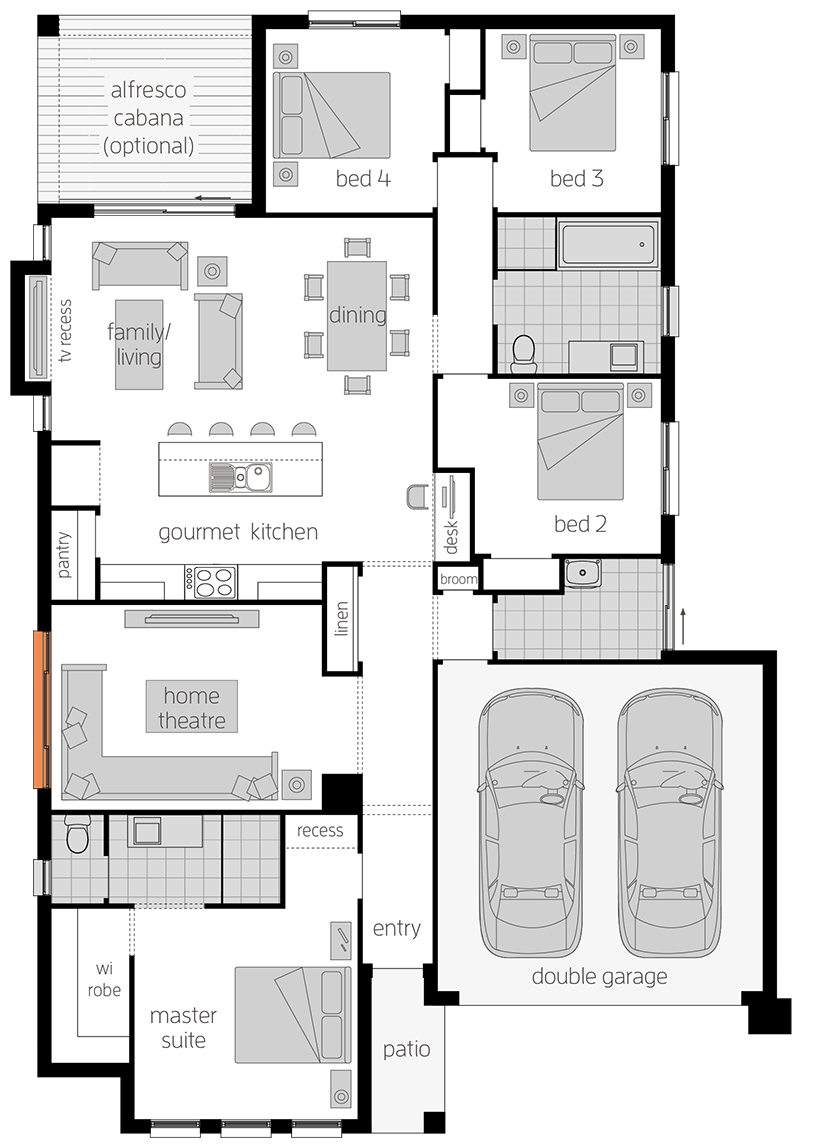 Chelsea Chelsea - Single Storey Floor Plan - McDonald Jones