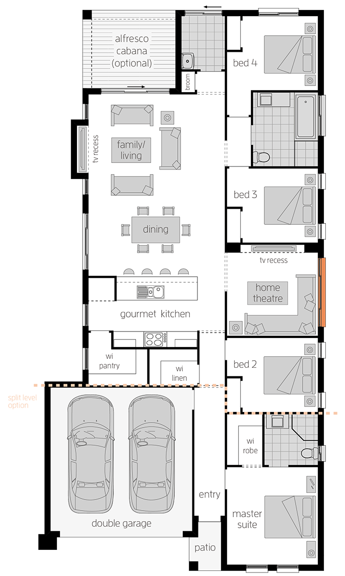 Architectural New Home Designs - Cordova One House  Plans