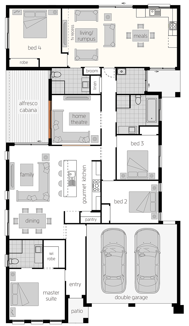 Dual Living Two Dual Living Two- Single Storey Floor Plan - McDonald Jones Homes