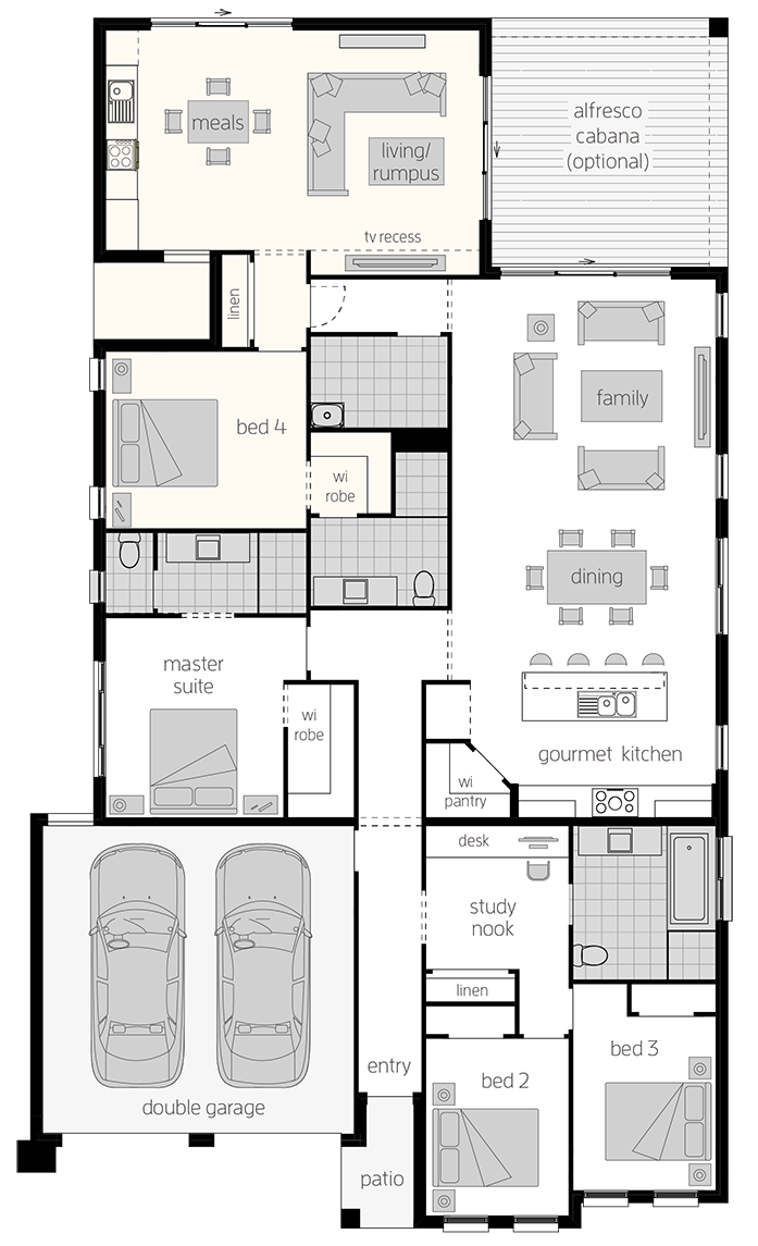 Granny Flat Design Dual Living House Plans Mcdonald Jones Homes