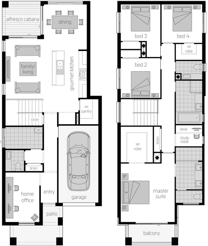 Architectural New Home Designs - Lawson 24 Floor Plans