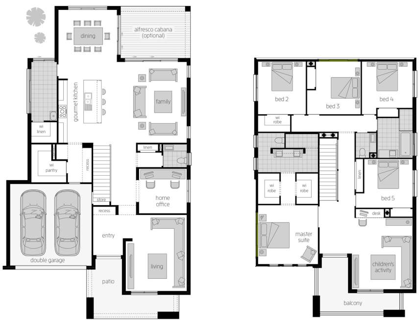 Saxonvale Contemporary Two Storey Home Mcdonald Jones Homes