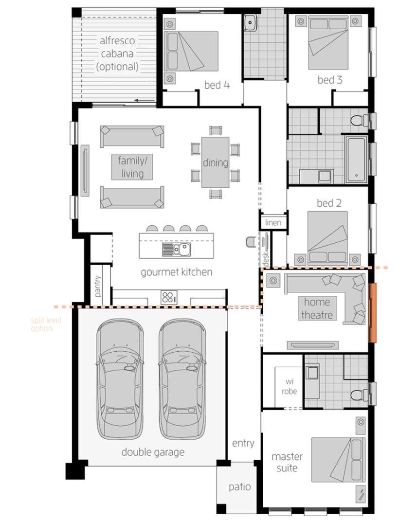 Floor Plan - Sierra Floor Plan - Sierra - McDonald Jones