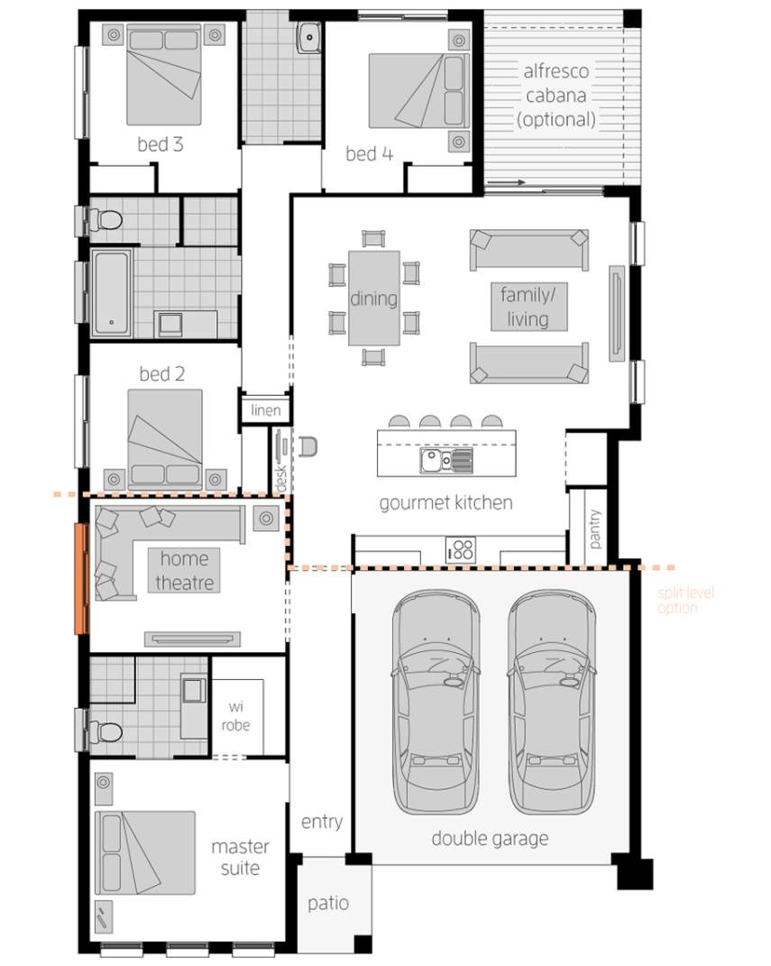 Floor Plan - Sierra Floor Plan - Sierra - McDonald Jones