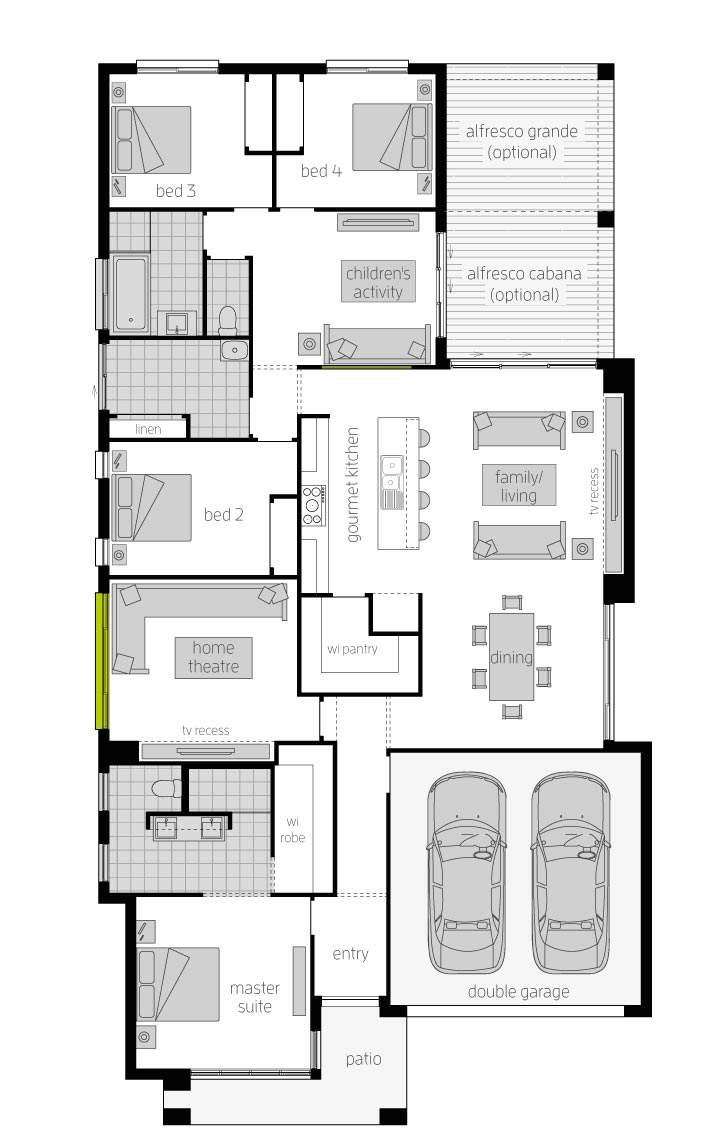 Havana Encore 14- Single Storey Floor Plan- McDonald Jones Havana Encore 14- Single Storey Floor Plan- McDonald Jones