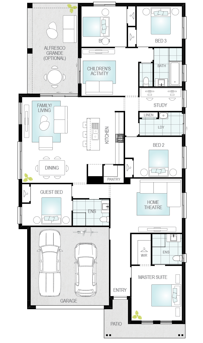 Almeria Grande- Single Storey Floor Plan Almeria Grande- Single Storey Floor Plan- McDonald Jones