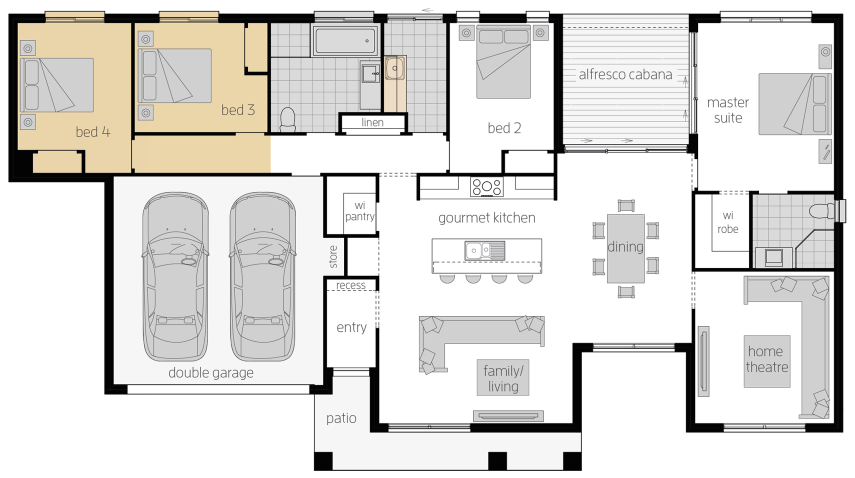 Boronia - Single Storey Floor Plan Upgrade - McDonald Jones