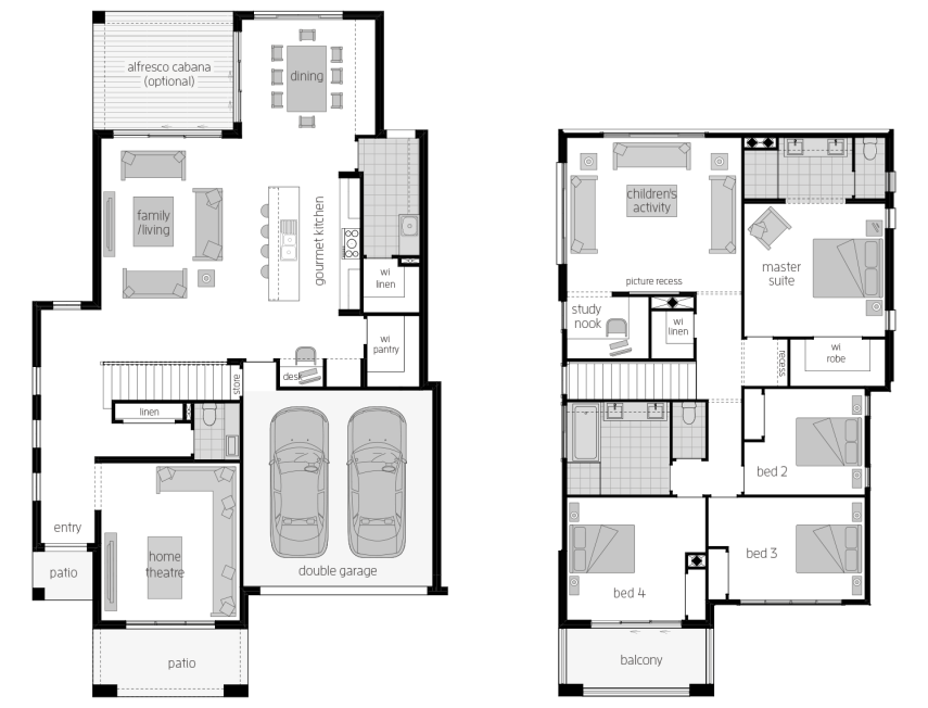 Architectural New Home Designs - Castleton 34 Floor Plans