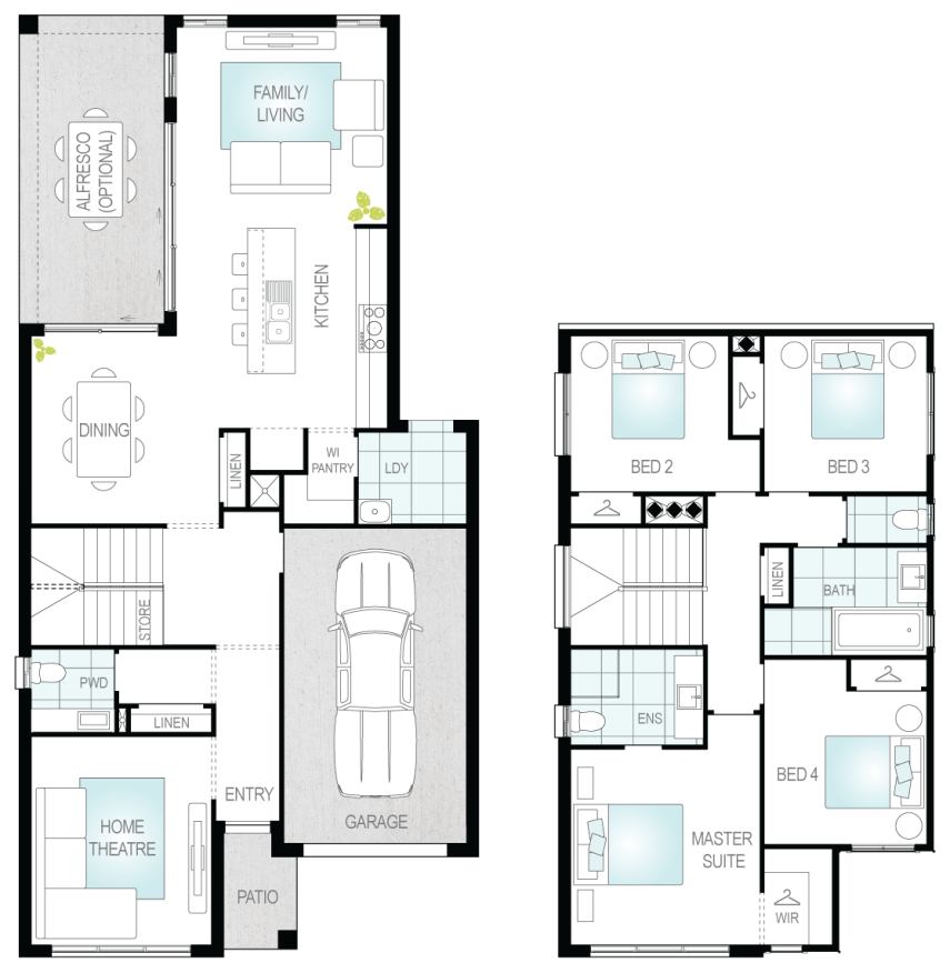 Architectural New Home Designs - Daytona One Floor Plans