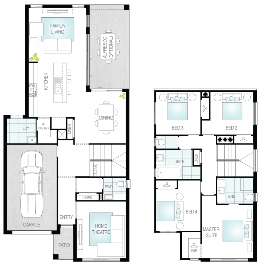 Architectural New Home Designs - Daytona One Floor Plans